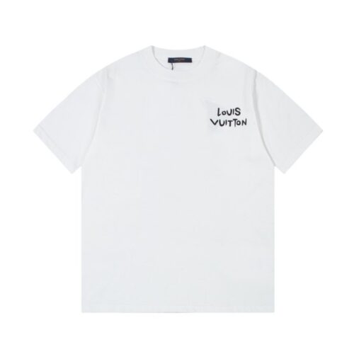 LV T-shirt White Instrument Graphic