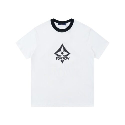 LV T-shirt White Monogram Logo