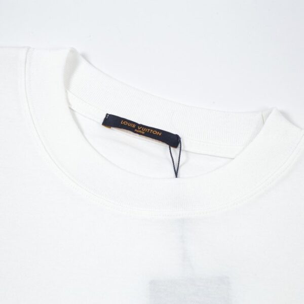 LV T-shirt White Yellow Monogram