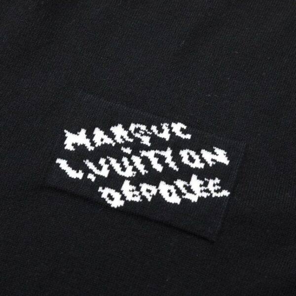 LV T-shirt Black Sleeve Monogram