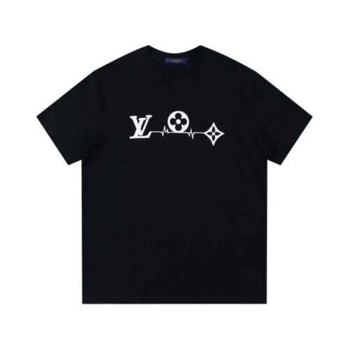LV T-shirt Black Monogram Pulse