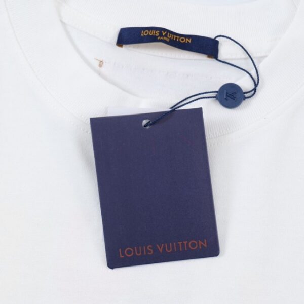 LV T-Shirt Multicolor Logo White