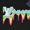LV T-Shirt Drip Print Black