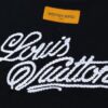 LV T-shirt Black White Logo