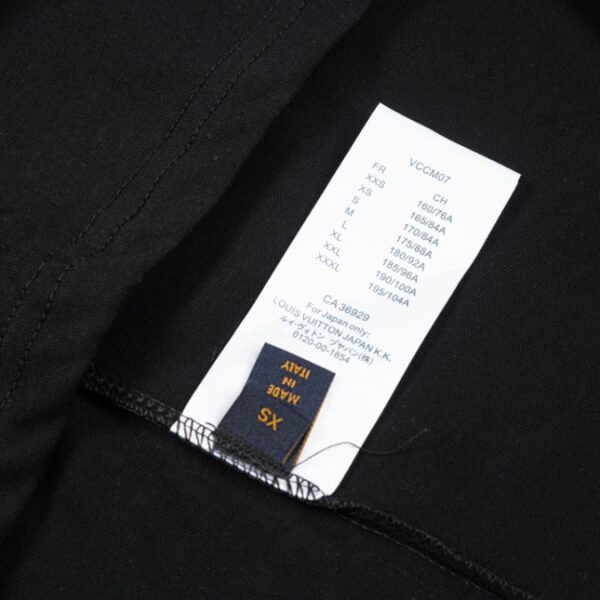 LV T-shirt Black Yellow Monogram