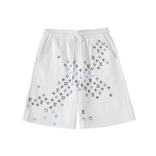 76bbf571.jpg LV Shorts White Blue Monogram