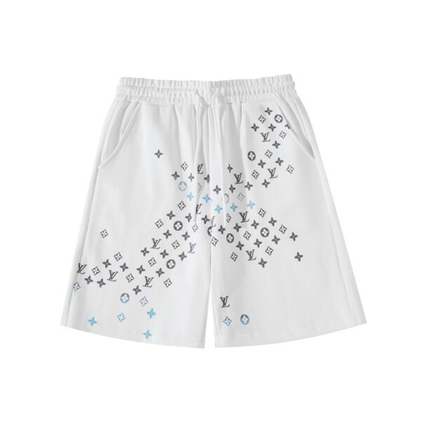 76bbf571.jpg LV Shorts White Blue Monogram