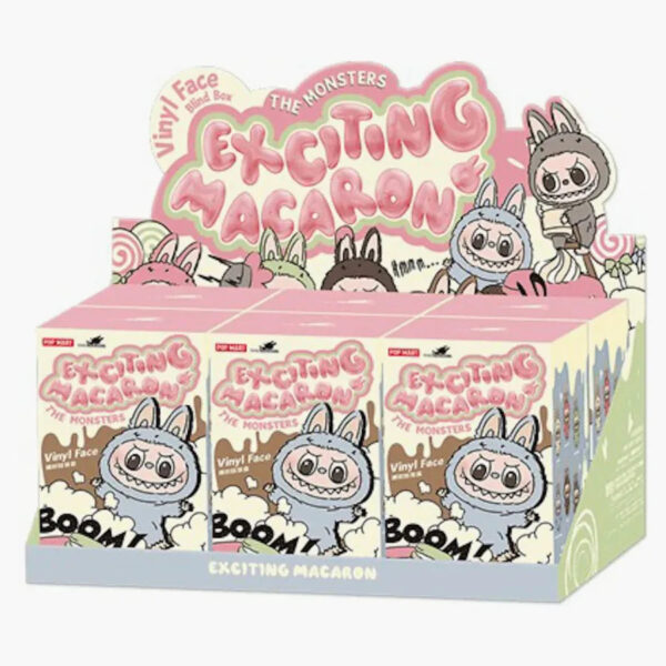 POP MART THE MONSTERS LABUBU TASTY MACARONS VINYL FACE BLIND BOX WHOLE SET (6 BLIND BOXES)