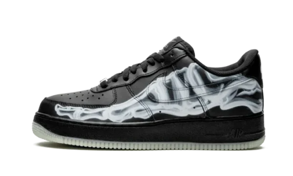 AF1 Low Black Skeleton