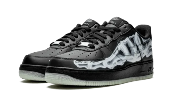 AF1 Low Black Skeleton