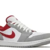 AIR JORDAN 1 LOW ‘LIGHT SMOKE GREY GYM RED’