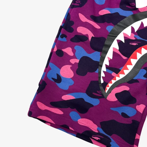 bape28.webp BP Shorts Camo Shark Shorts Purple