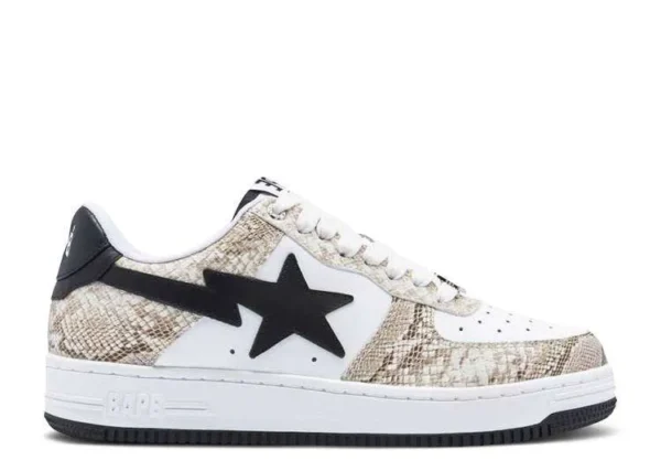 BAPESTA ‘BEIGE SNAKESKIN’