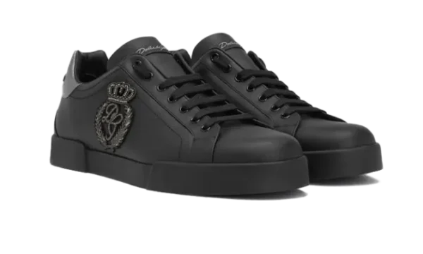 calfskin-nappa-portofino-sneakers-with-crown-patch-black-3.webp Calfskin nappa Portofino sneakers with crown patch Black
