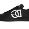 Calfskin Portofino sneakers with DG logo Black