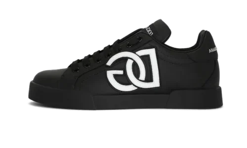 calfskin-portofino-sneakers-with-dg-logo-black.webp Calfskin Portofino sneakers with DG logo Black