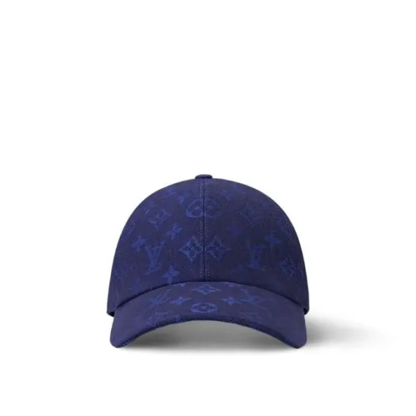 cap-louis-vuitton-lv-blue-monogram-canvas.webp Cap Louis Vuitton LV Blue Monogram Canvas