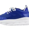 Chain Reaction Blue Mesh Rubber Suede