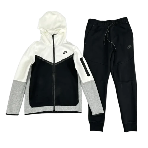conjunto-nike-tech-fleece-negro-blanco-algodon-real.webp Conjunto NIKE TECH Fleece «Negro Blanco» Algodon Real