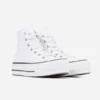 Converse All Star- Blancas Raya Negra Plataforma