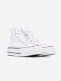 Converse All Star- Blancas Raya Negra Plataforma