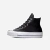 Converse All Star- Platform Leather Negras