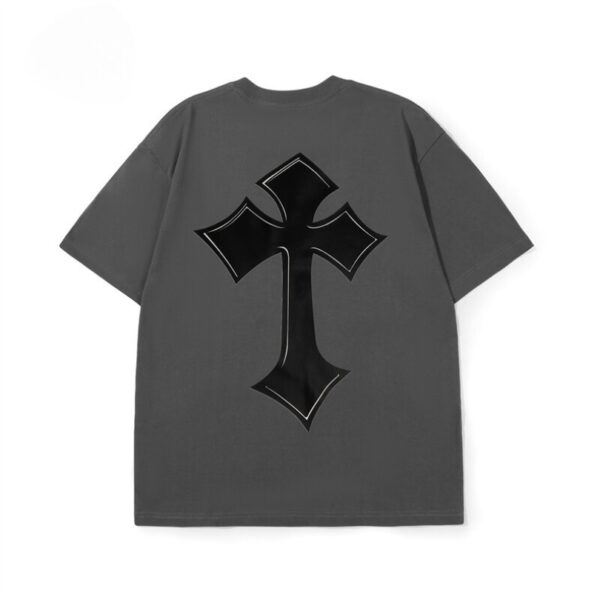 CHRM HRTS T-shirt Large Cross Grey Logo