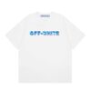 OFF-WHT T-shirt Blue Arrows Logo