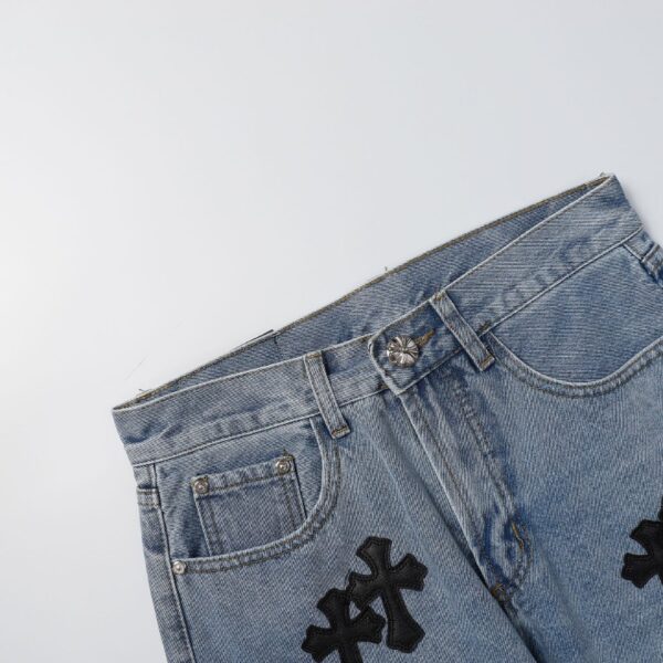 dfdfdf-10.jpg CHRM HRTS Shorts Black Cross Denim