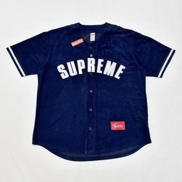 dfdfgdf9023-6.jpg SPRM Jersey Button-Up Velour Logo Navy