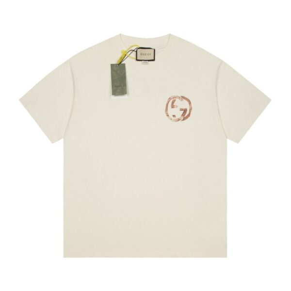 dfghgf-1.jpg GG T-shirt Distressed Logo Beige