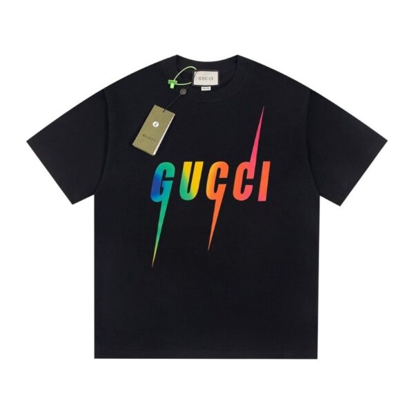 gergg-3.jpg GG T-shirt Rainbow Logo Black