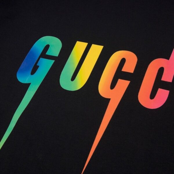 gergg-7.jpg GG T-shirt Rainbow Logo Black