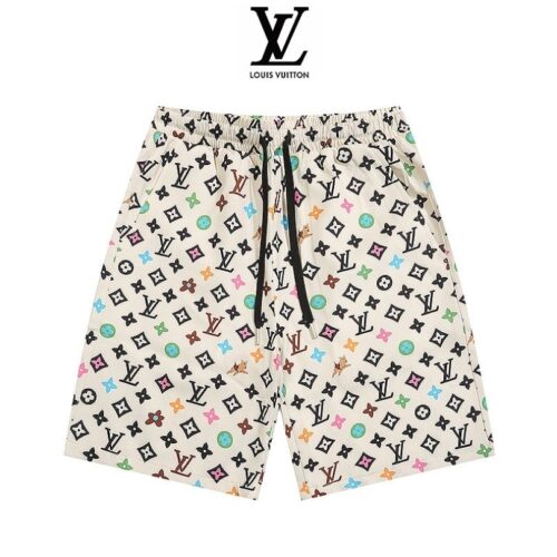 LV Shorts  Multicolor Monogram Print