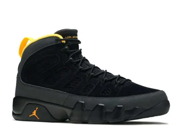 JORDAN RETRO 9 ‘DARK CHARCOAL UNIVERSITY GOLD’