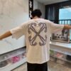 OFF-WHT T-shirt Arrows Logo Black White