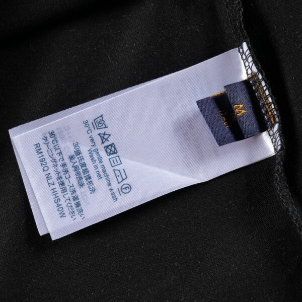 LV T-shirt Blue Graffiti Black Logo