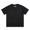 LV T-shirt Blue Graffiti Black Logo
