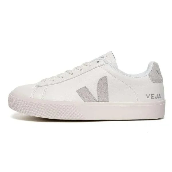 shoes-19.webp Veja Women's Campo Chromefree Leather - White Natural Suede