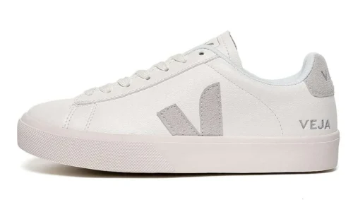 Veja Women's Campo Chromefree Leather - White Natural Suede