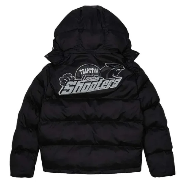Shooters Hooded Black Reflective Puffer