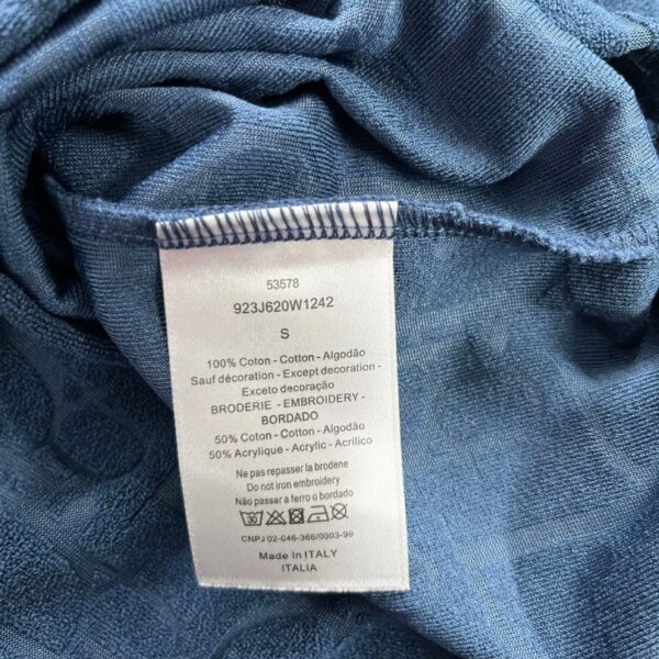 CD T-shirt Embossed Monogram Navy