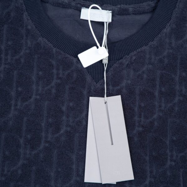 CD T-shirt Embossed Monogram Navy