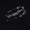 CD T-shirt Black Distressed Logo Couture